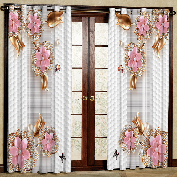 پرده مدل هازان پانچی کد1 سایز 140x280 سانتی متر