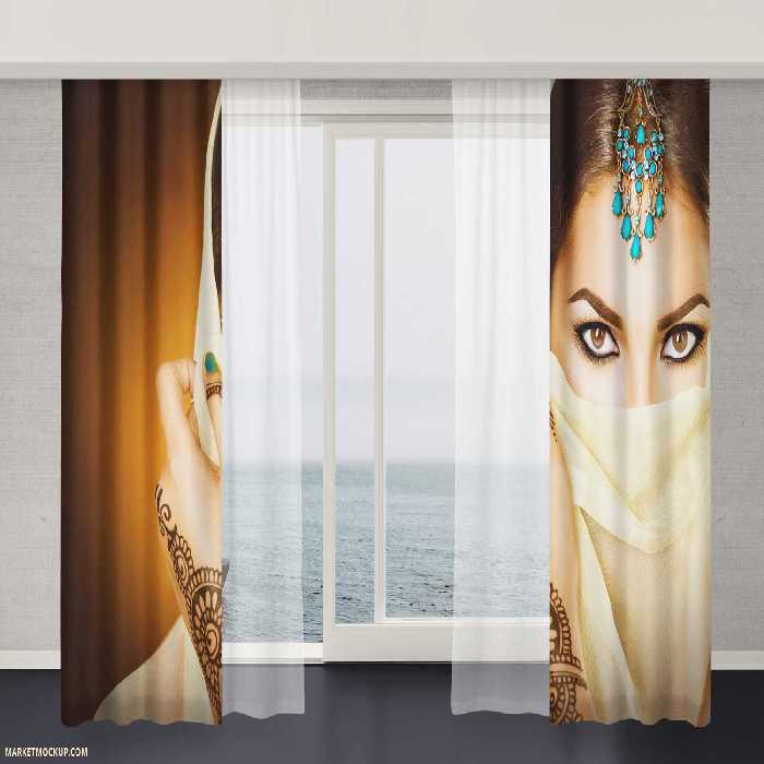 پرده تصویری چهره هندی