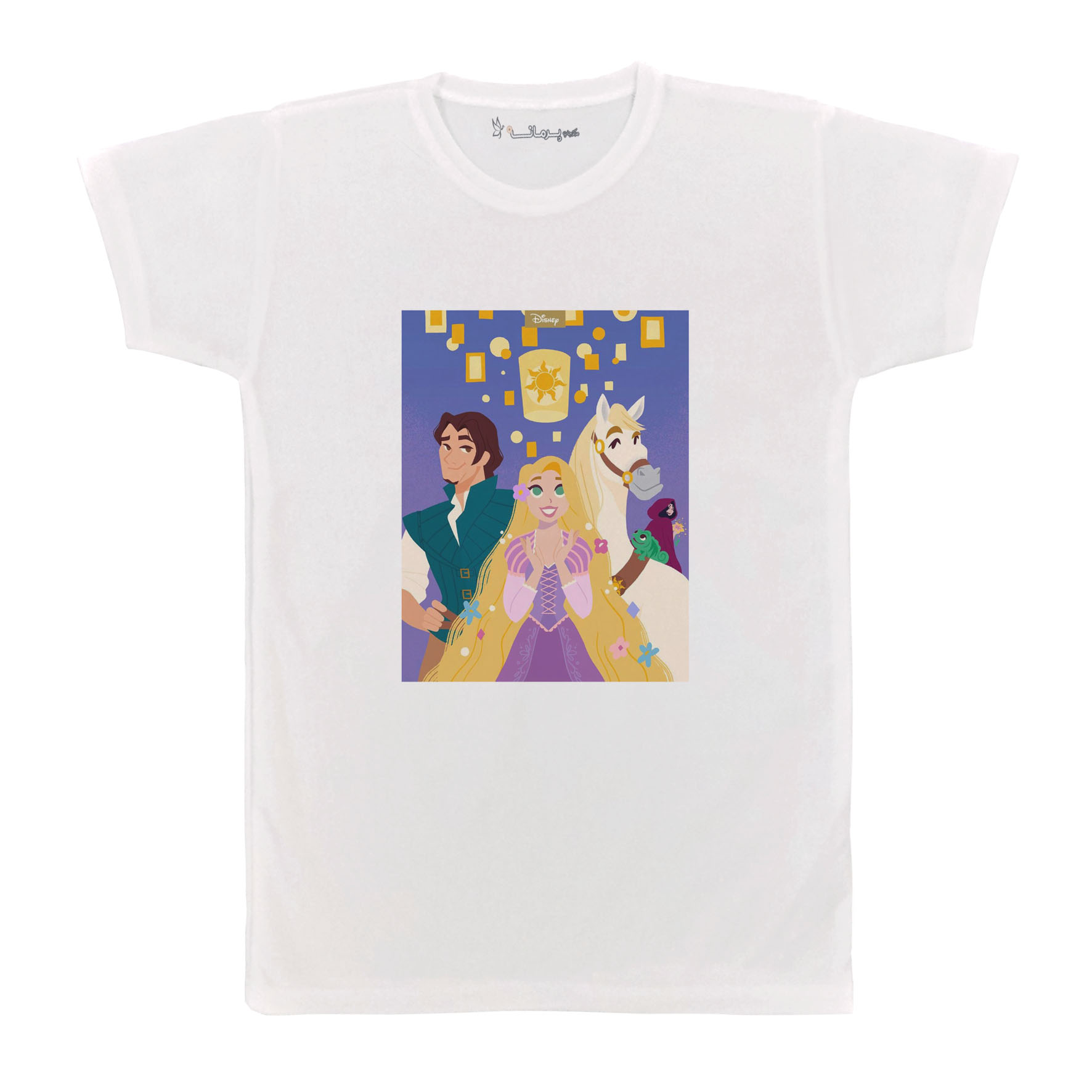 تی شرت بچگانه پرمانه طرح گیسو کمند کد pmt.7755