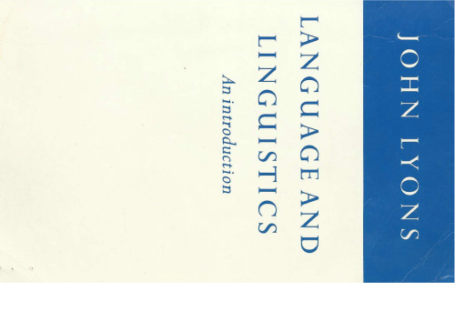 خرید و دانلود نسخه کامل کتاب Language and Linguistics: An Introduction