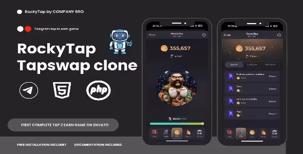 دانلود Rocky بازی کلیکر تلگرام مشابه TapSwap