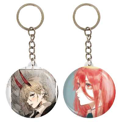 جاکلیدی خندالو مدل ماکیما و پاور انیمه مرد اره ای کد 1791817917 مجموعه 2 عددی