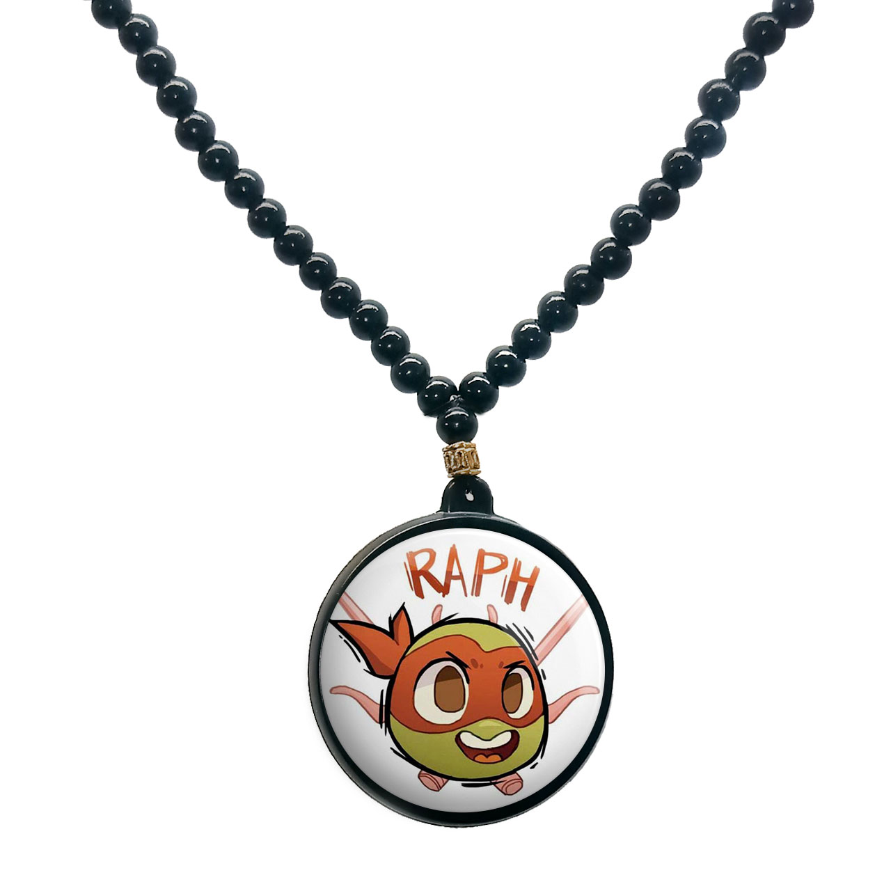 گردنبند پرمانه طرح لاکپشت‌های نینجا کد pmd.9950 مدل دو طرفه