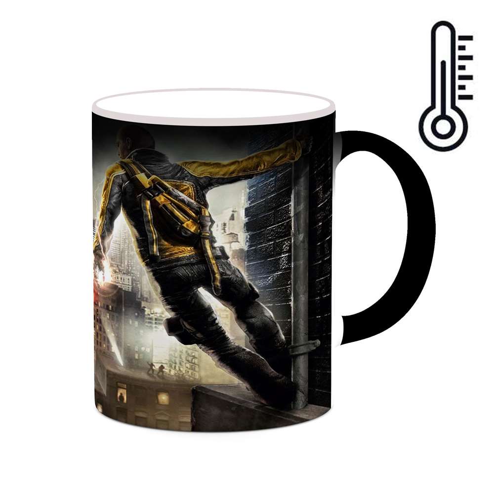 ماگ حرارتی کاکتی طرح بازی Infamous مدل mgh20930