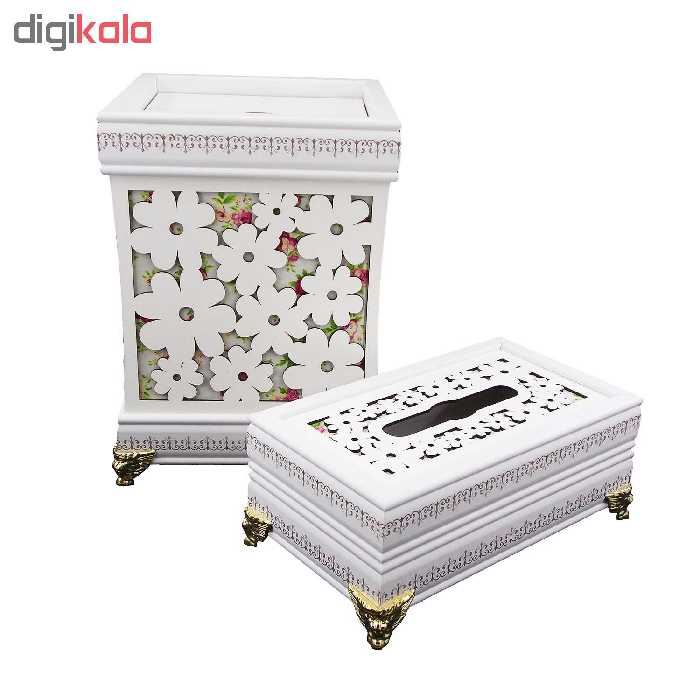 ست سطل و جای دستمال کاغذی کد M-303