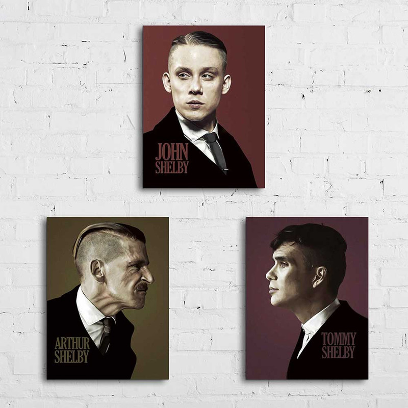 تابلو شاسی رویامد مدل پیکی بلایندرز کد PKY14 مجموعه سه عددی | دنیای قاب