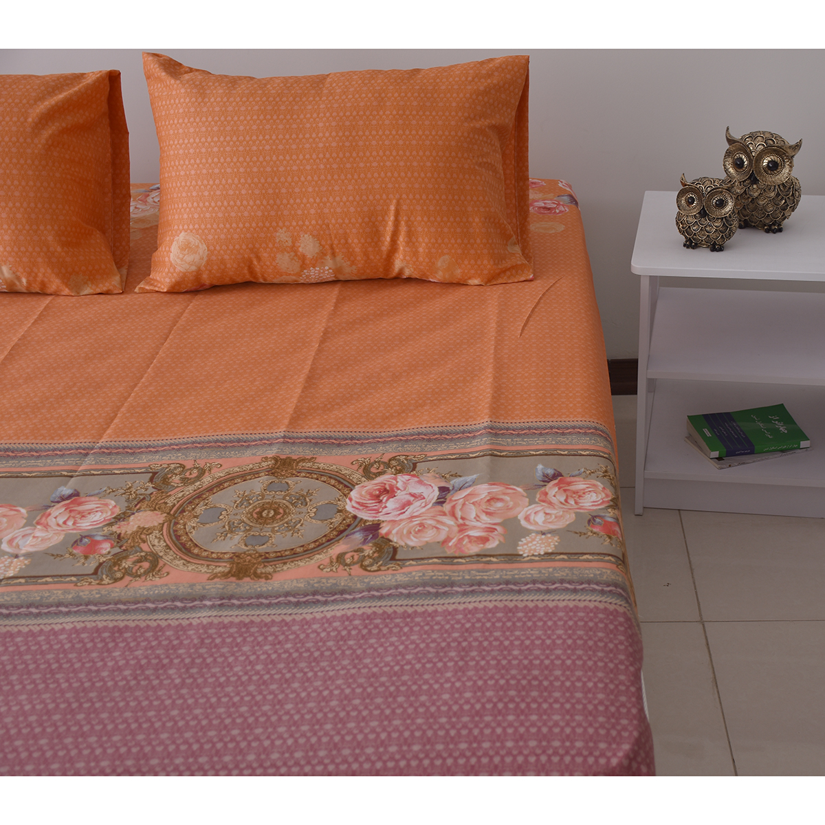 سرویس ملحفه بومرنگ مدل Divansi-90 یکنفره 2 تکه