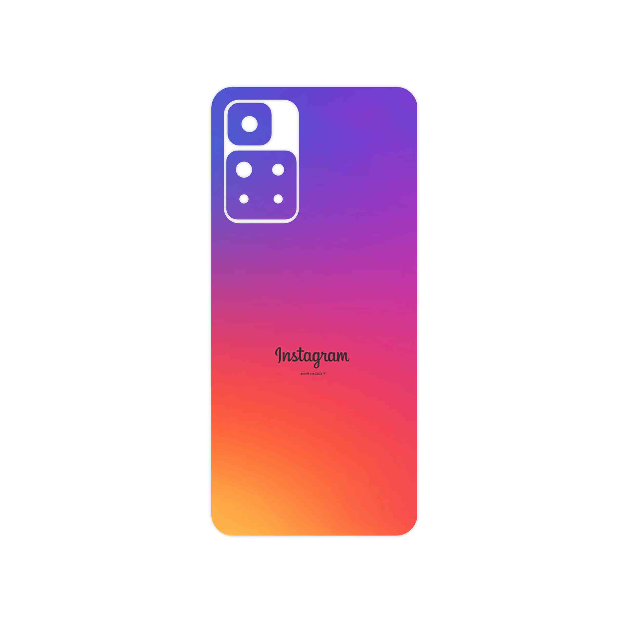 برچسب پوششی ماهوت مدل Instagram مناسب برای گوشی موبایل شیائومی Redmi Note 11 Pro Plus 5G
