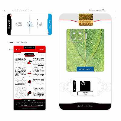 برچسب پوششی ماهوت مدل Leaf-Texture مناسب برای گوشی موبایل اپو A93