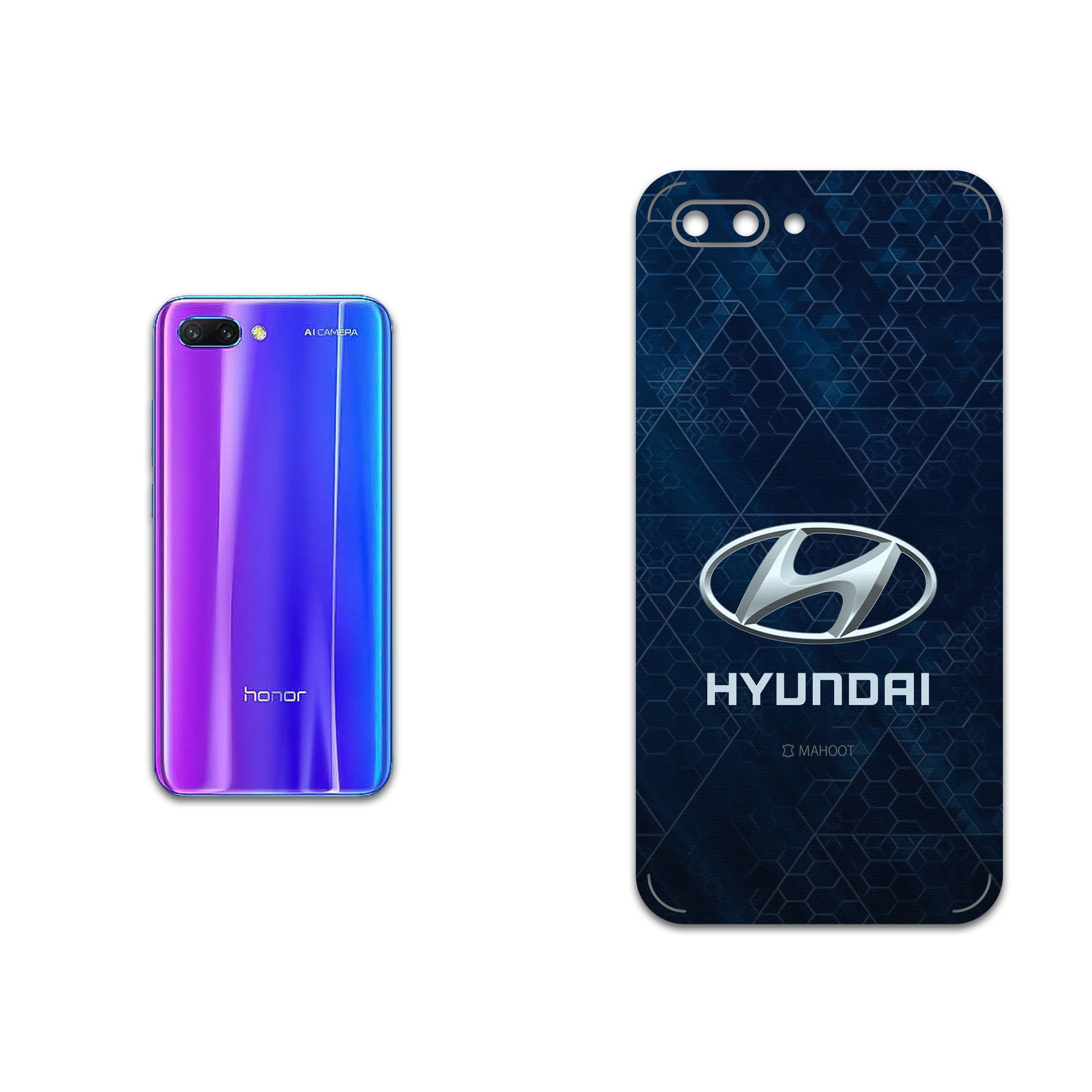برچسب پوششی ماهوت مدل Hyundai مناسب برای گوشی موبایل آنر 10