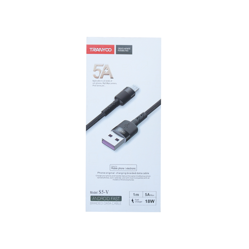 کابل اندرویدی TRANYOO مدل S5-V