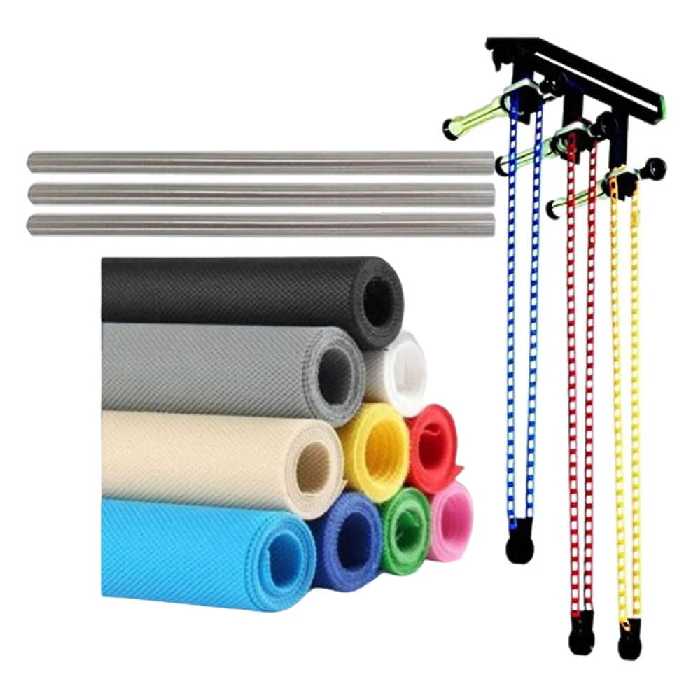 کیت فون زنجیری سه تایی   لوله آهنی 2 متری   فون شطرنجی 2×3 (خارجی)