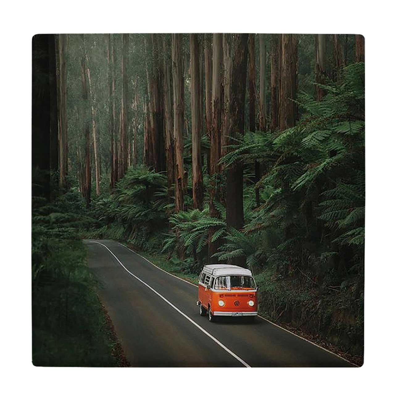  کاشی کارنیلا طرح فولکس واگن در جاده جنگلی کد wkk1286