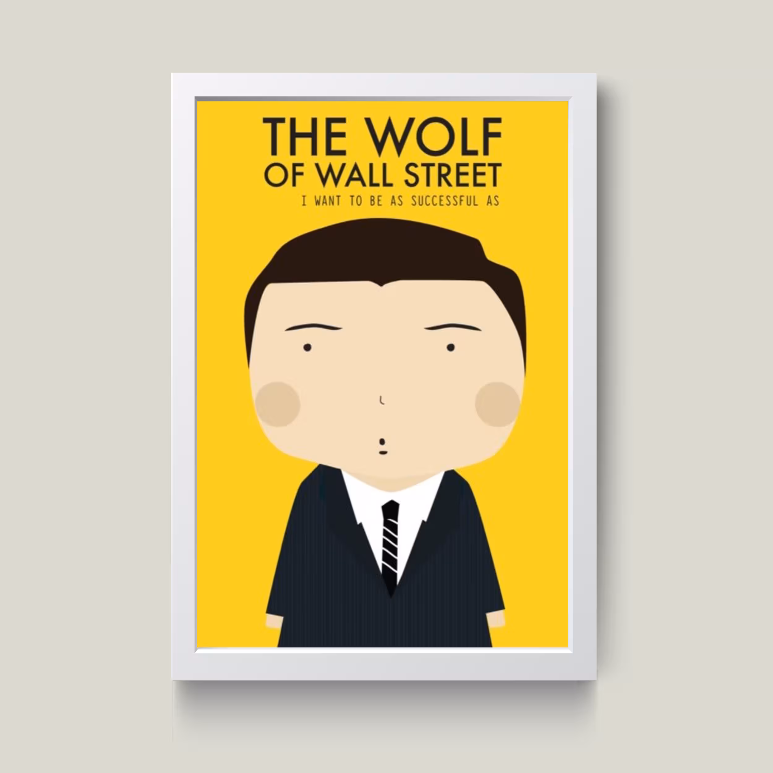 تابلو مدل دکوراتیو Wolf of wall street کد G8-19