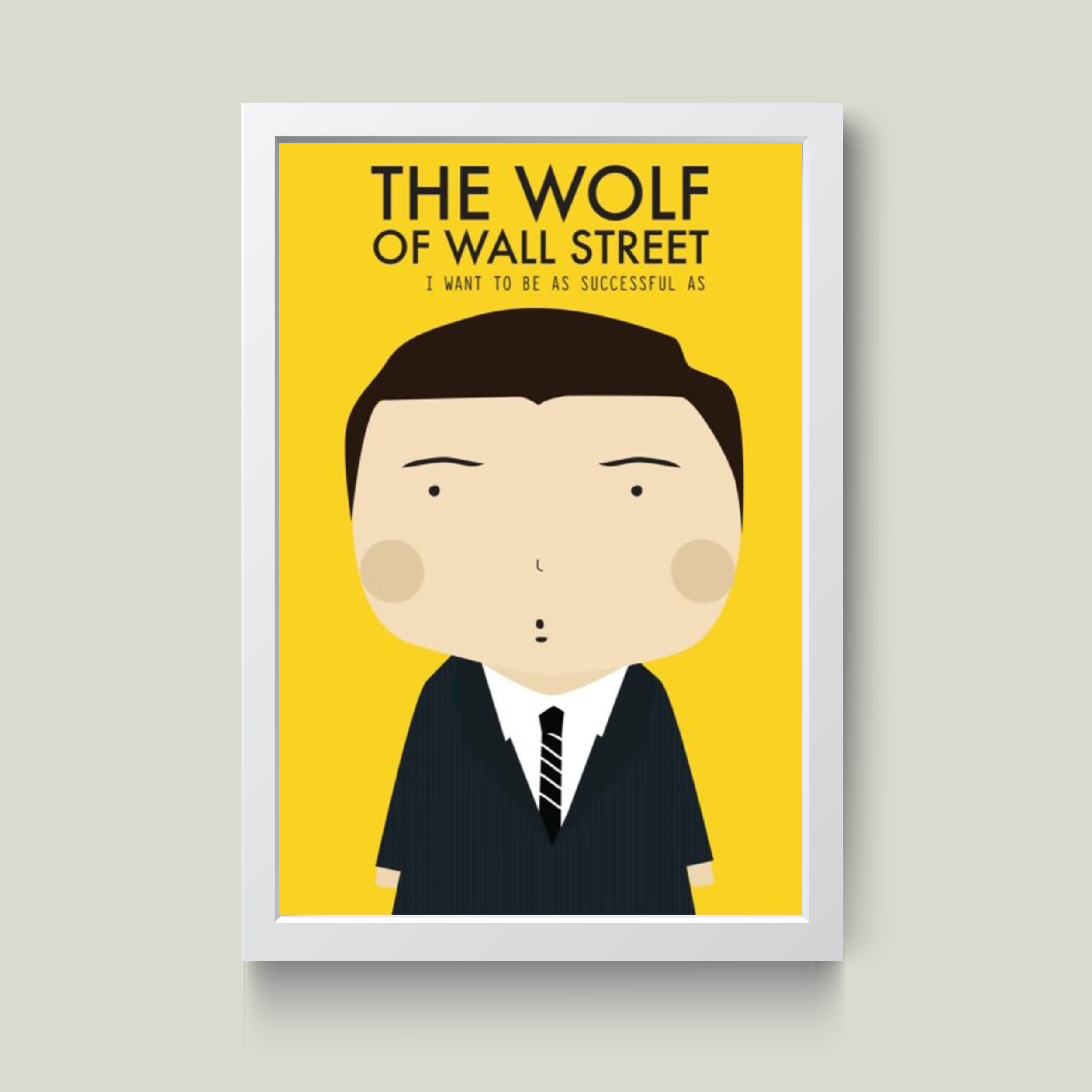 تابلو مدل دکوراتیو Wolf of wall street کد G8-19