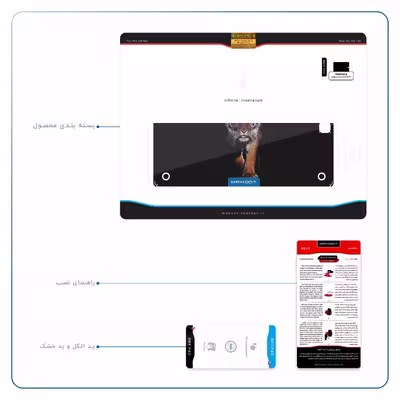 برچسب پوششی ماهوت مدل Wild Tiger مناسب برای تبلت سامسونگ Galaxy Tab A 9.7 2015 T550