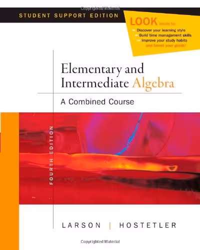 خرید و دانلود نسخه کامل کتاب Elementary and Intermediate Algebra, 4th Student Support Edition