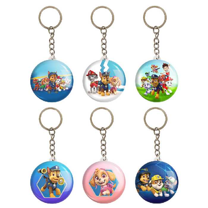 جاکلیدی خندالو مدل سگ های نگهبان کد 550A مجموعه 6 عددی