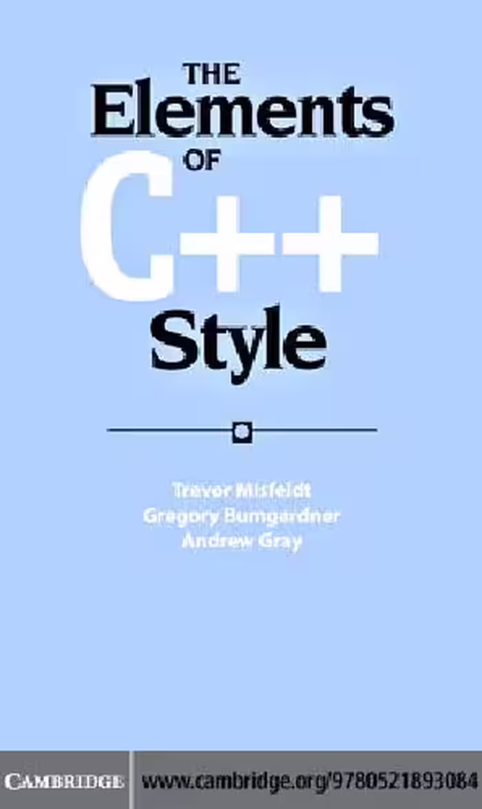 خرید و دانلود نسخه کامل کتاب Elements of C   Style