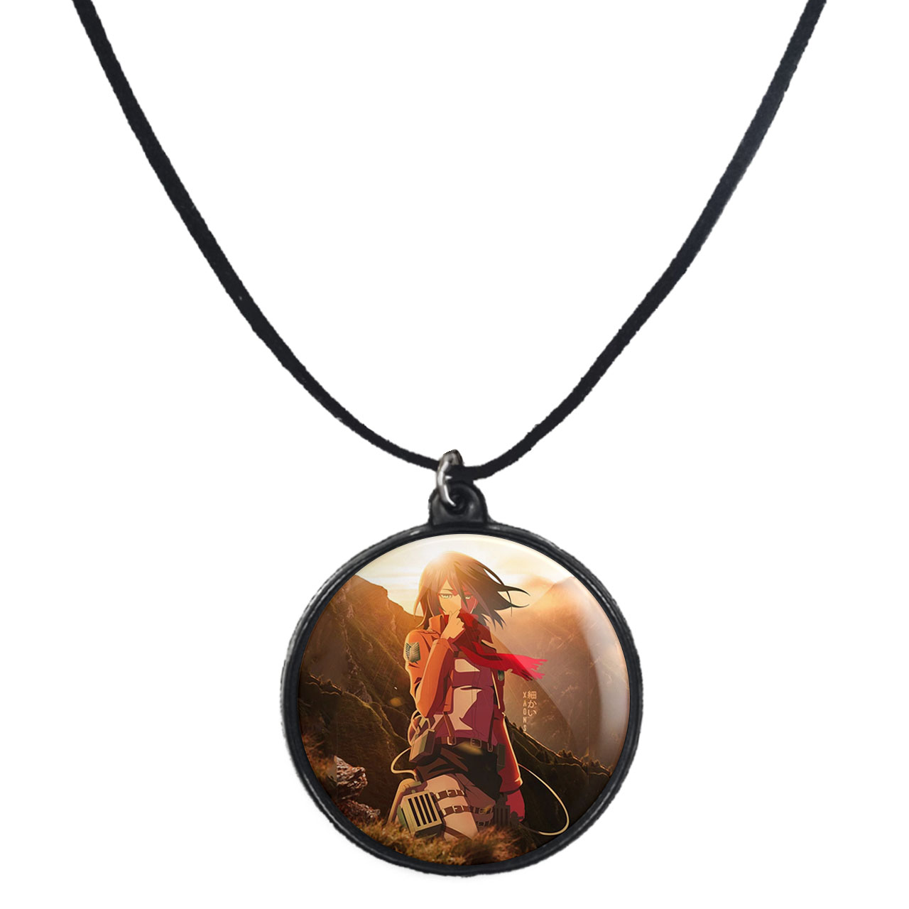گردنبند پرمانه طرح Attack on Titan کد pmb.22798 مدل دو طرفه