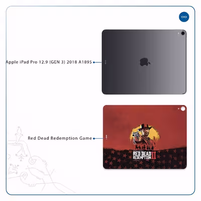 برچسب پوششی ماهوت مدل Red-Dead-Redemption-Game مناسب برای تبلت اپل iPad Pro 12.9 (GEN 3) 2018 A1895