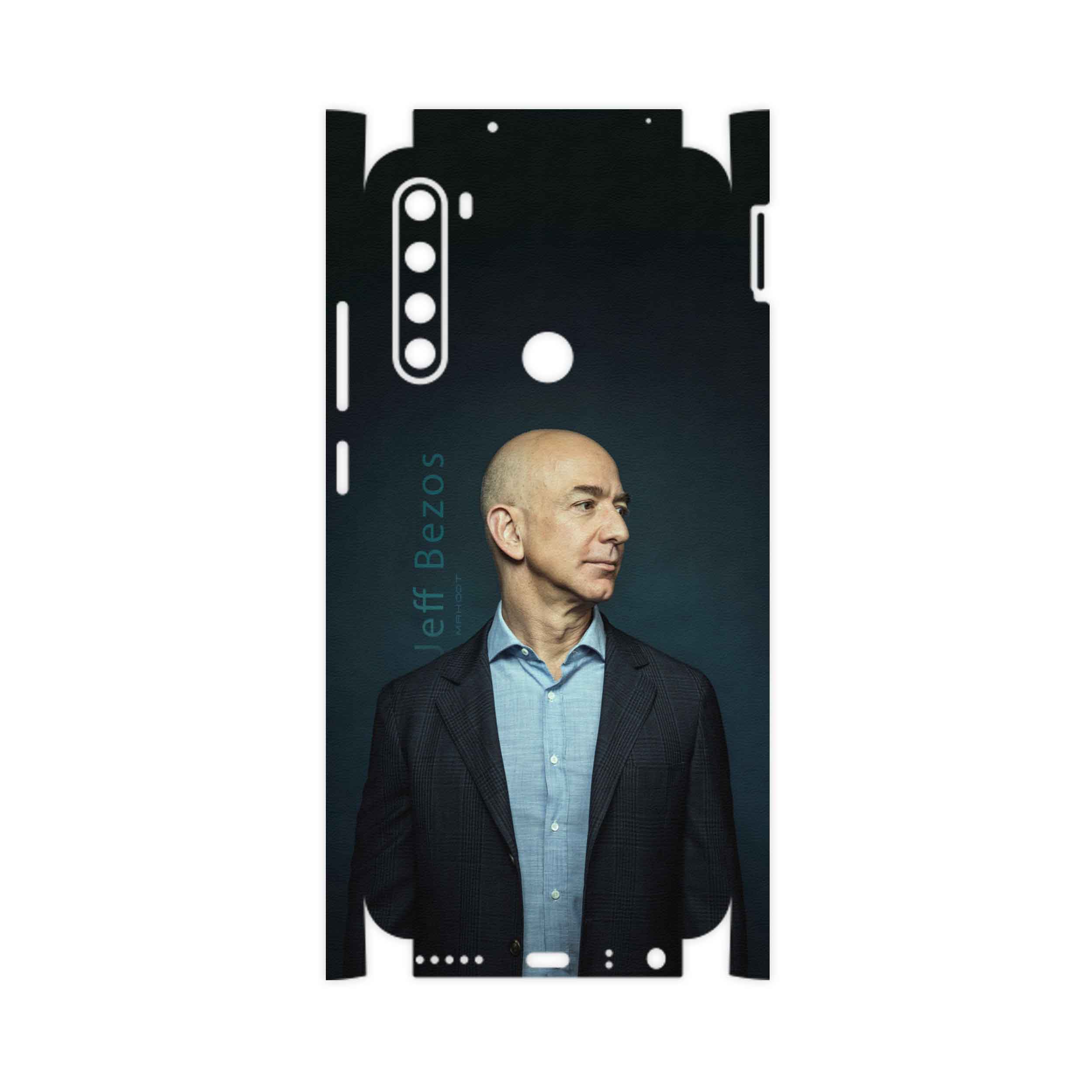 برچسب پوششی ماهوت مدل Jeff-Bezos-FullSkin مناسب برای گوشی موبایل شیائومی Redmi Note 8 2021