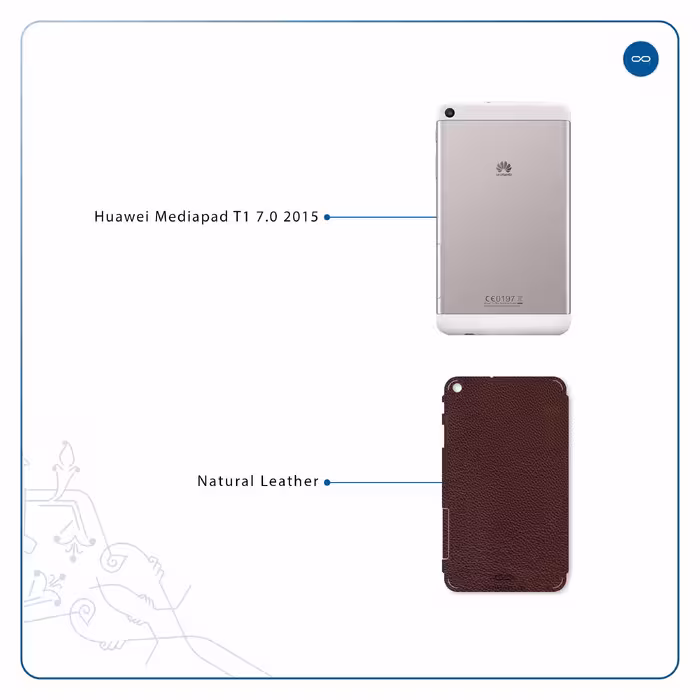 برچسب پوششی ماهوت مدل Natural-Leather مناسب برای تبلت هوآوی Mediapad T1 7.0 2015