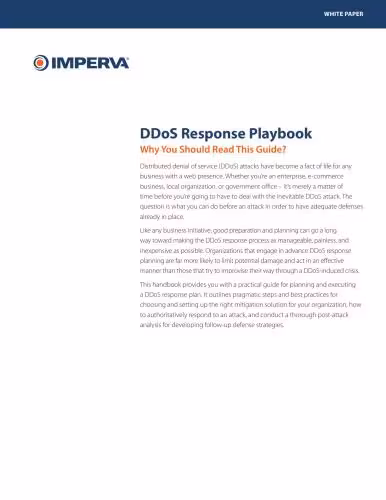 خرید و دانلود نسخه کامل کتاب DDoS Response Playbook