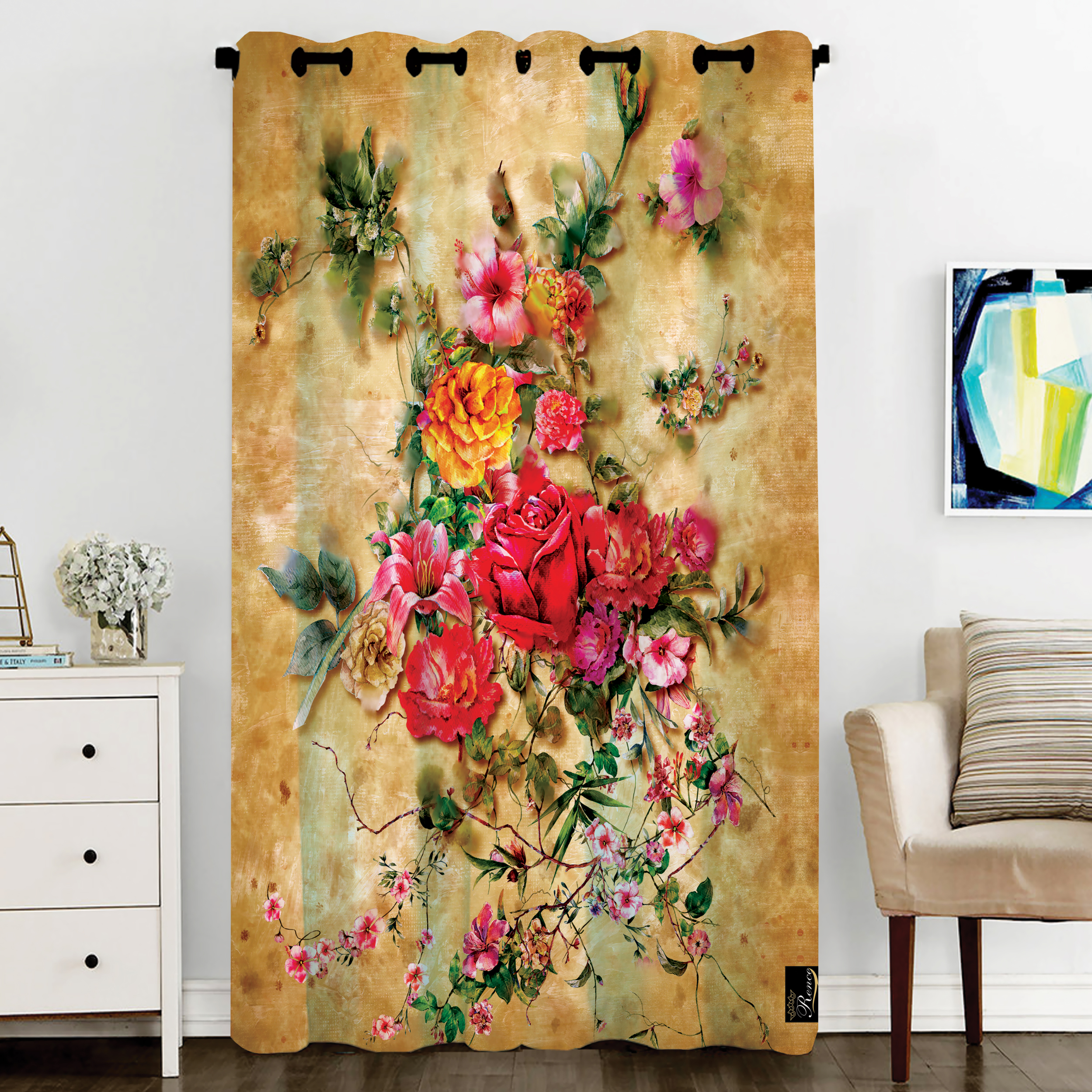 پرده مدل C3-50825 سایز 290x140 سانتی متر 