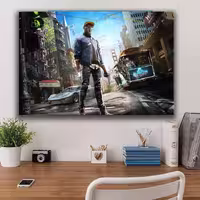 تابلو شاسی مدل بازی watch dogs -hzکد 1005