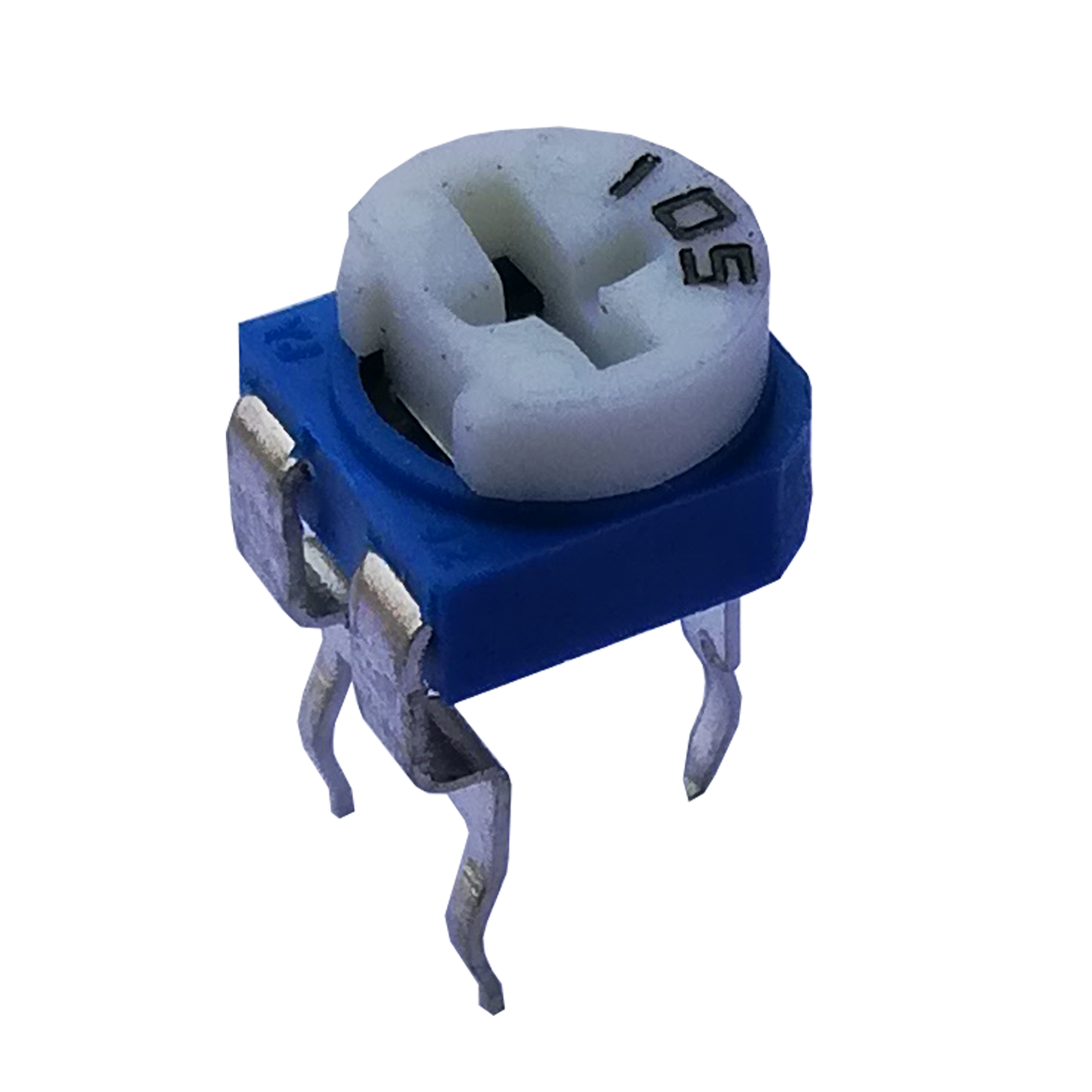 مقاومت پتانسیومتر 1 مگا اهم کد 105 بسته 4 عددی