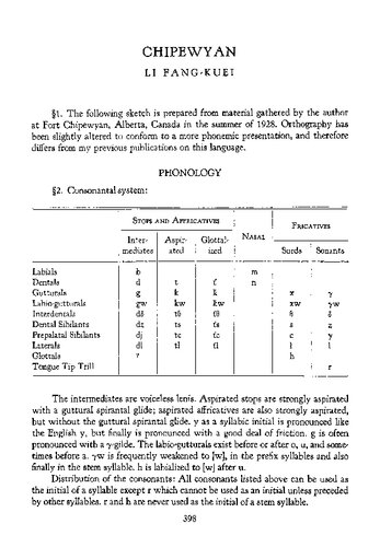 خرید و دانلود نسخه کامل کتاب Chipewyan Grammar : from Linguistic Structures of Native America, pp 398-423