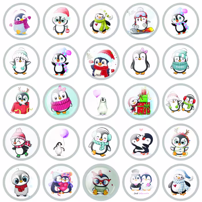 پیکسل مدل پنگوئن کد 02 مجموعه 25 عددی