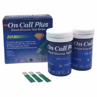نوار تست قند خون آنکال پلاس مدل G133-115 بسته 50 عددی ا On Call Plus G133-115Te