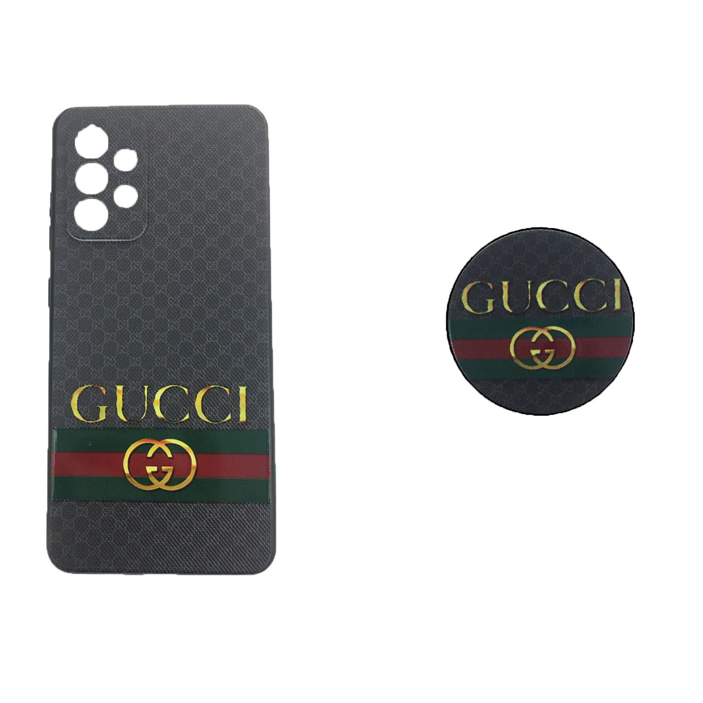 کاور مدل S-12 مناسب برای گوشی موبایل سامسونگ  Galaxy A52 به همراه پاپ سوکت