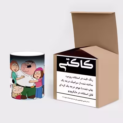 ماگ حرارتی کاکتی طرح کارتون Family Guy مدل mgh22599