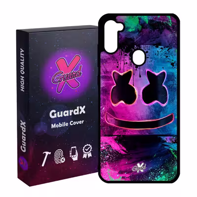 کاور گارد ایکس طرح Marshmello مدل Glass10028 مناسب برای گوشی موبایل سامسونگ Galaxy A11 / M11