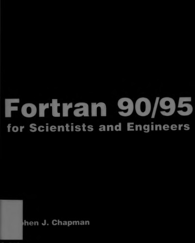خرید و دانلود نسخه کامل کتاب Fortran 90/95 for scientists and engineers