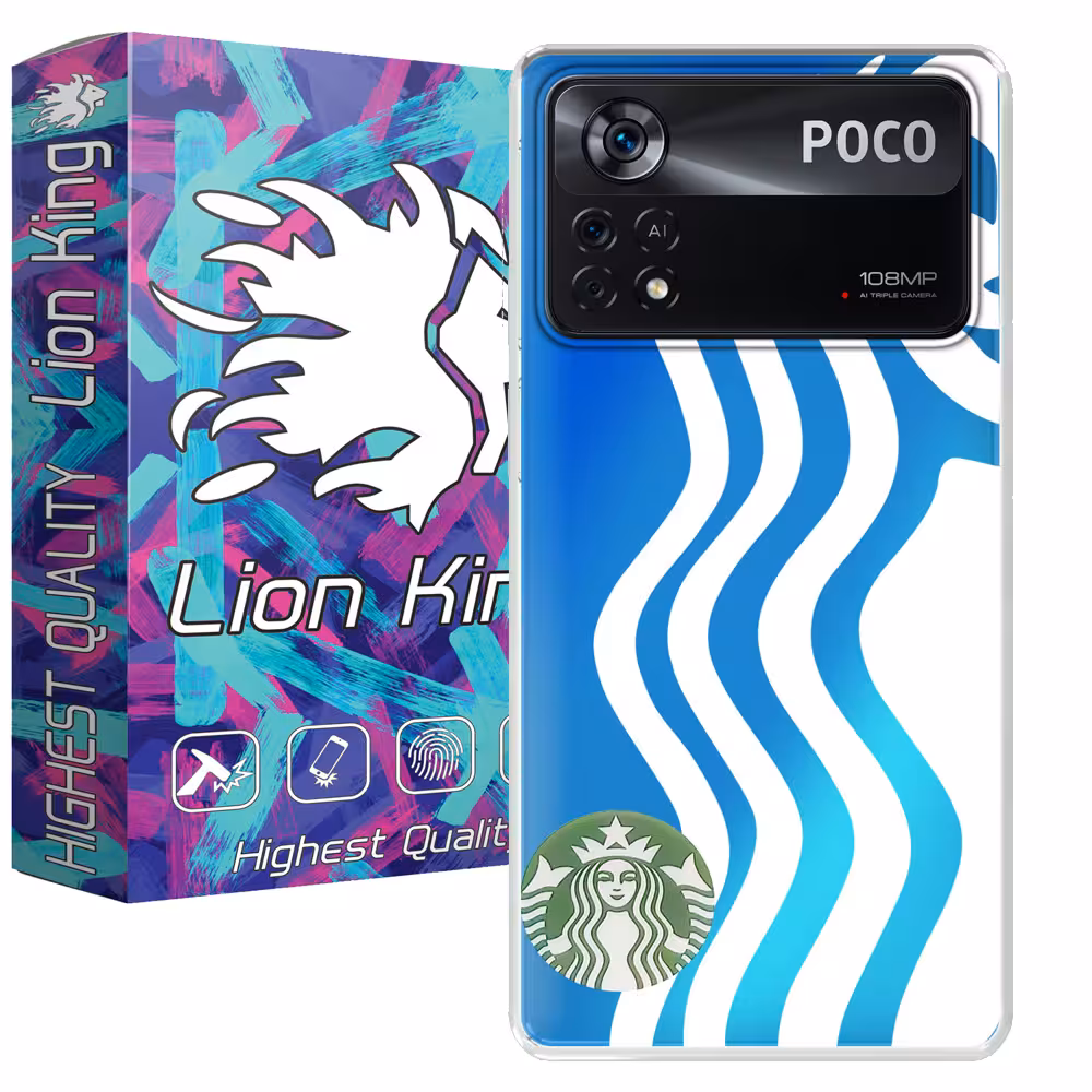 کاور لاین کینگ مدل هولوگرامی  bax مناسب برای گوشی موبایل شیائومی Poco X4 Pro 5G