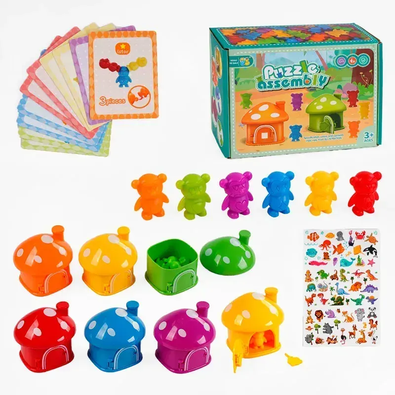 اسباب بازی پازل خانه قارچی رنگین کمانی کد 218855