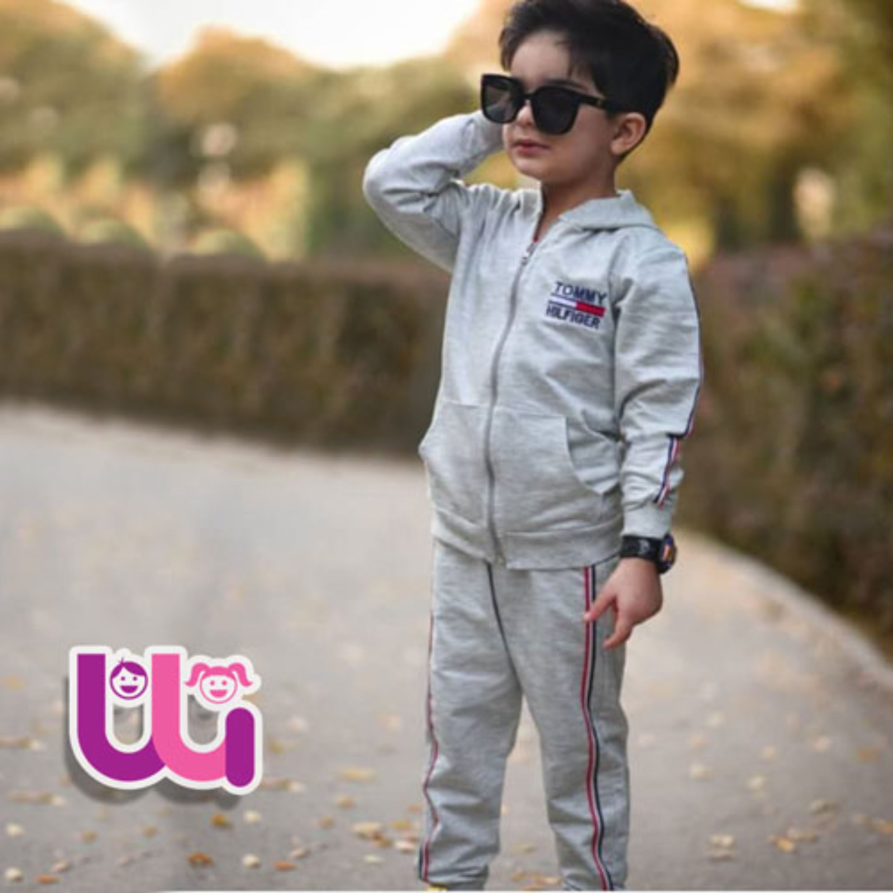 سوئیشرت شلوار کلاهدار اسپرت ( دخترانه پسرانه ) سایز 55 و 60 