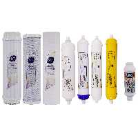 فیلتر دستگاه تصفیه آب آکوآ اسپرینگ مدل F-S7-W8L مجموعه 7 عددی همراه رسوبگیر گلیتز