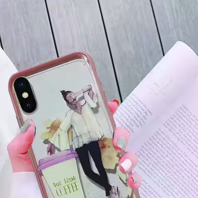 کاور طرح کافی مدل SC12-01 مناسب برای گوشی موبایل اپل IPHONE X/XS