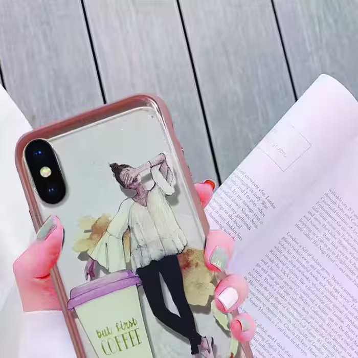 کاور طرح کافی مدل SC12-01 مناسب برای گوشی موبایل اپل IPHONE X/XS