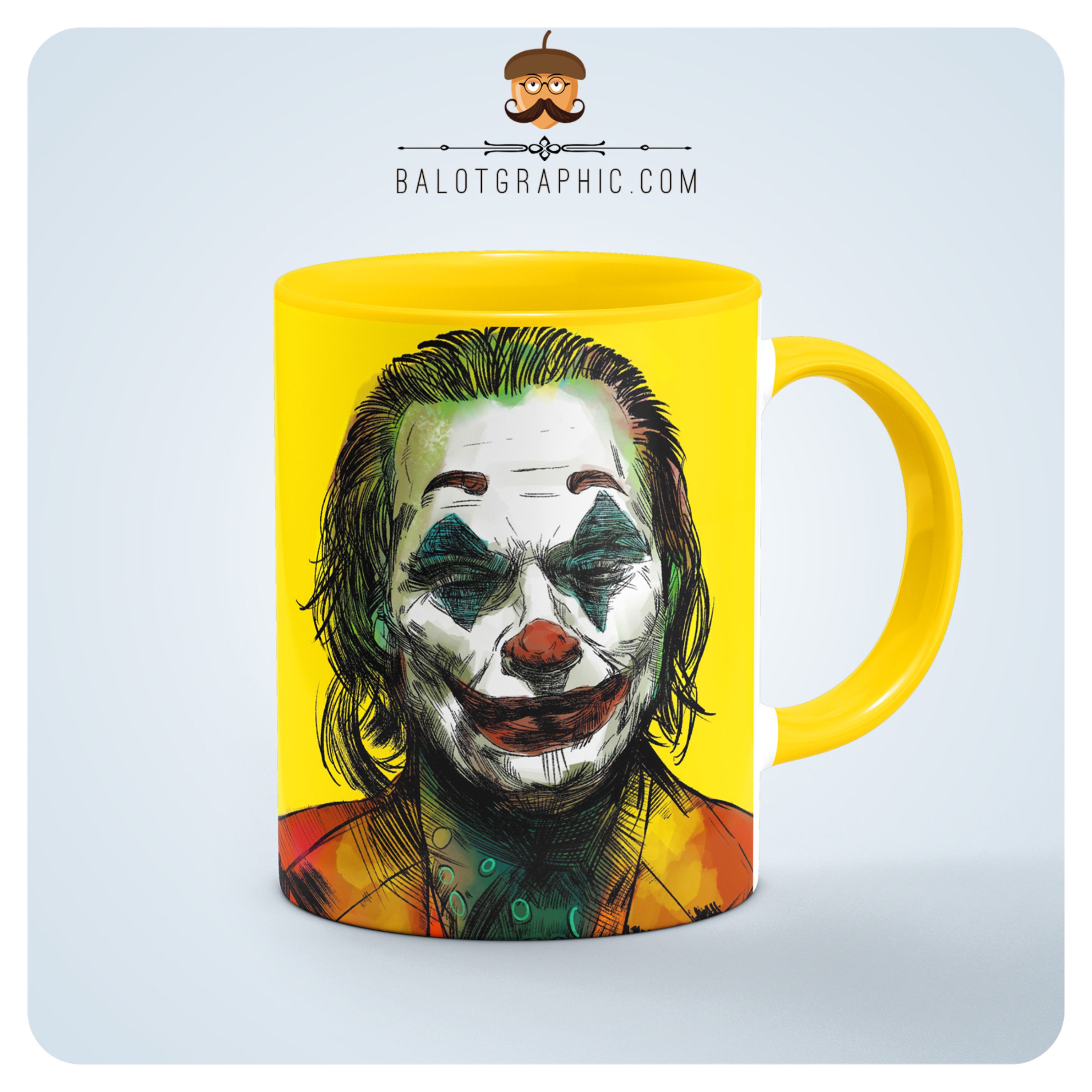 ماگ سرامیکی جوکر کد BM003 بلوط گرافیک