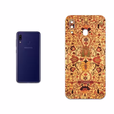 برچسب پوششی ماهوت مدل Persian-Carpet-Yellow مناسب برای گوشی موبایل سامسونگ Galaxy M10s
