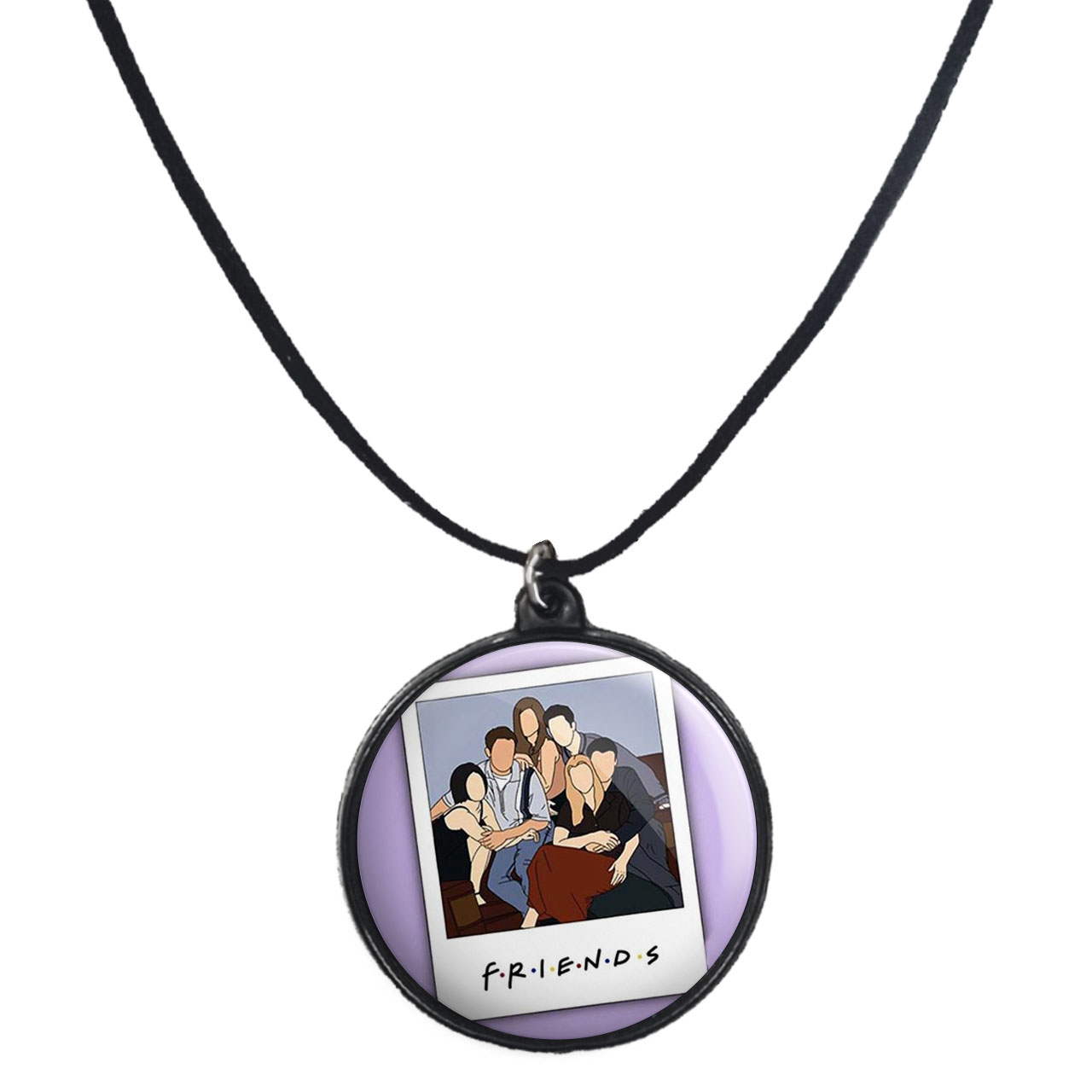 گردنبند پرمانه طرح فرندز کد pmb.8191 مدل دو طرفه