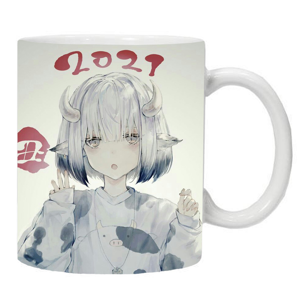 ماگ طرح دختر انیمه ای گاوی مدل MLS6772