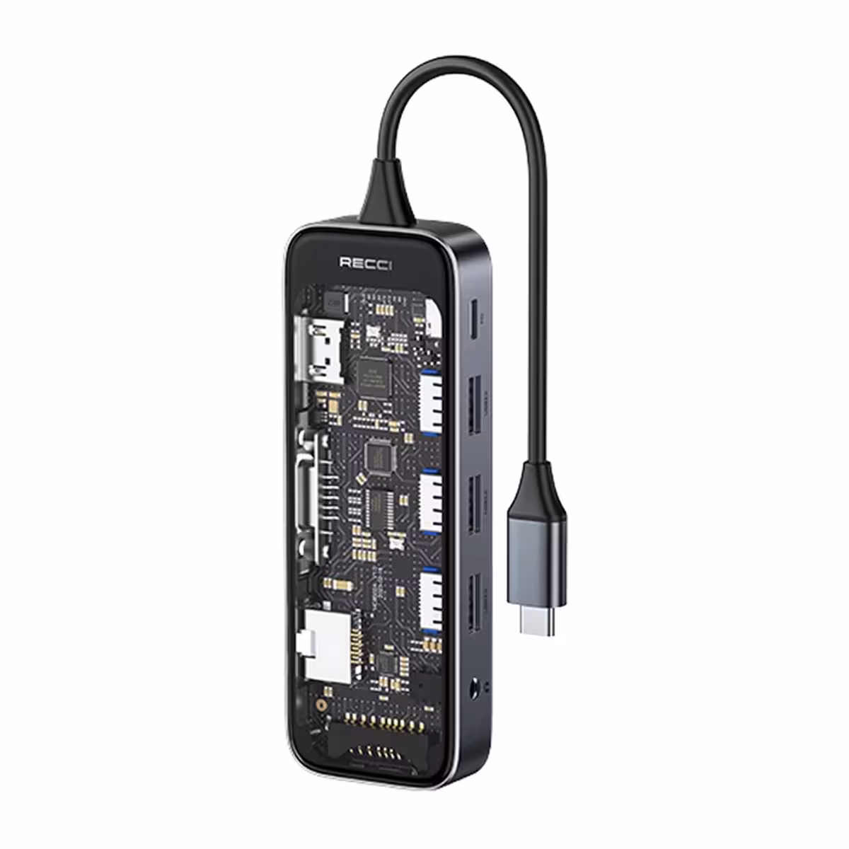 هاب USB-C رسی 10 پورت مدل RH22