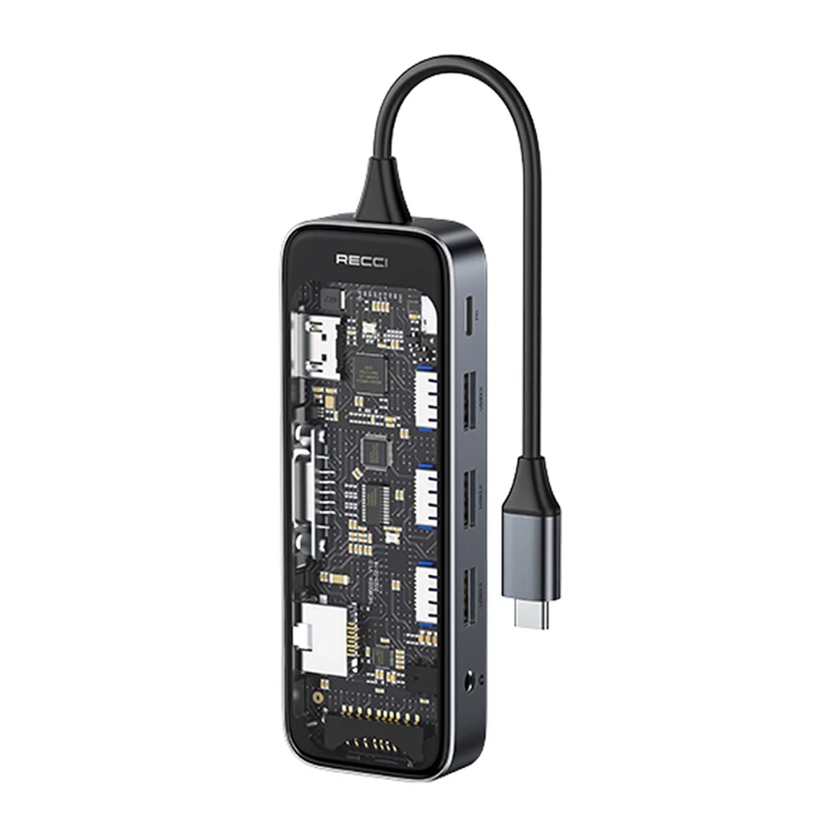 هاب USB-C رسی 10 پورت مدل RH22